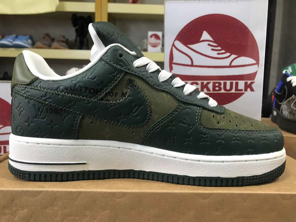 Louis Vuitton Air Force 1 Low Dark Green 8 - www.kickbulk.cc