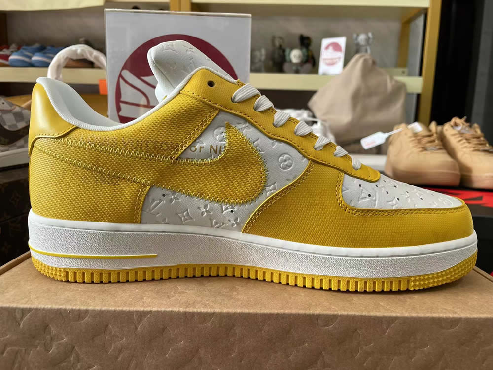 Louis Vuitton Nike Air Force 1 Yellow White Ms0232 8 - www.kickbulk.cc