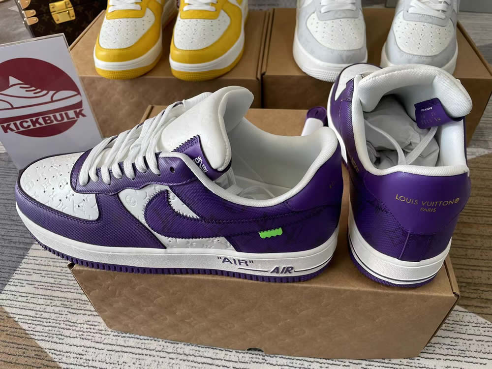 Louis Vuitton Nike Air Force 1 Purple White Ms0232 6 2 - www.kickbulk.cc