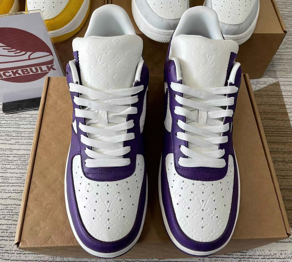 Louis Vuitton Nike Air Force 1 Purple White Ms0232 6 3 - www.kickbulk.cc