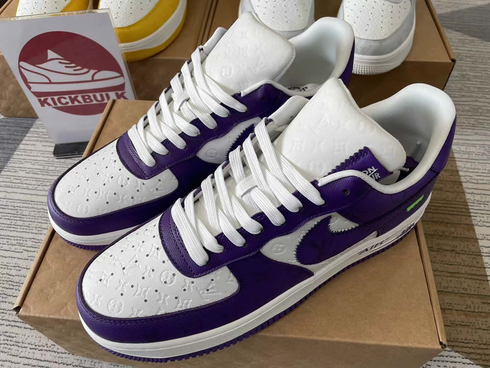 Louis Vuitton Nike Air Force 1 Purple White Ms0232 6 4 - www.kickbulk.cc