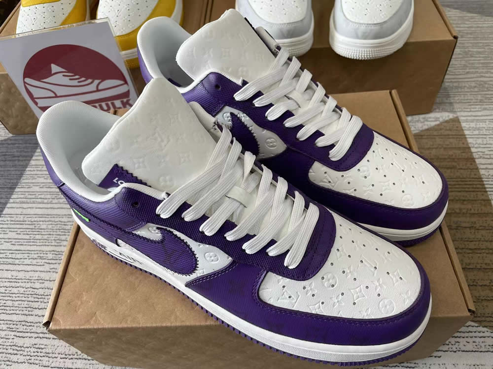 Louis Vuitton Nike Air Force 1 Purple White Ms0232 6 5 - www.kickbulk.cc