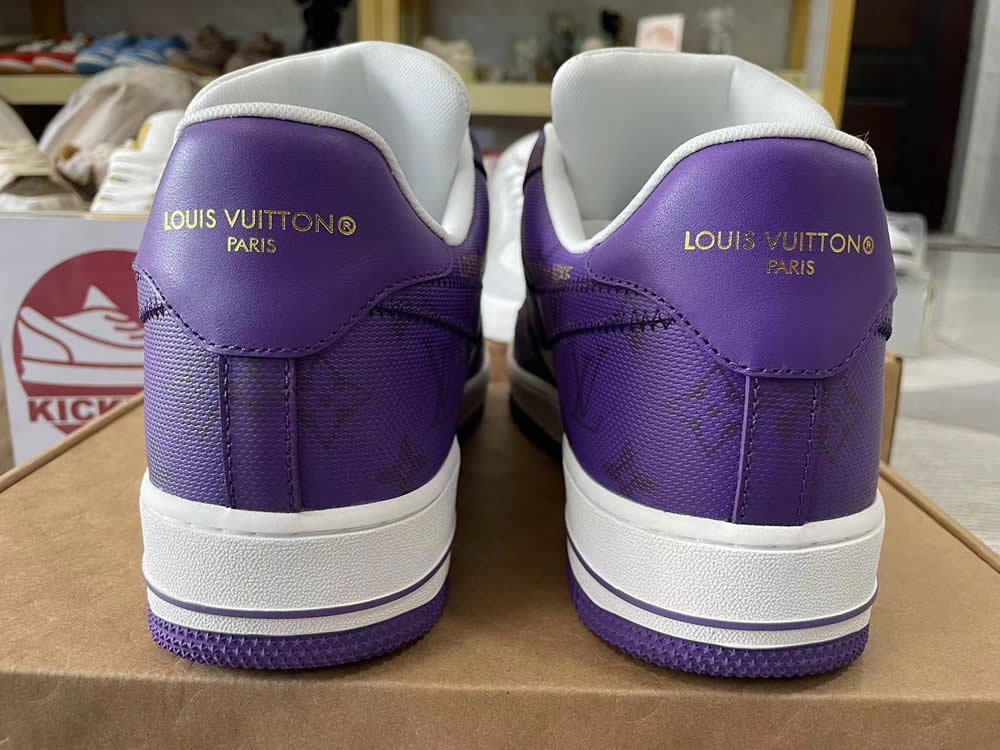 Louis Vuitton Nike Air Force 1 Purple White Ms0232 6 6 - www.kickbulk.cc