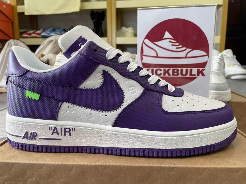 Louis Vuitton Nike Air Force 1 Purple White Ms0232 6 7 - www.kickbulk.cc