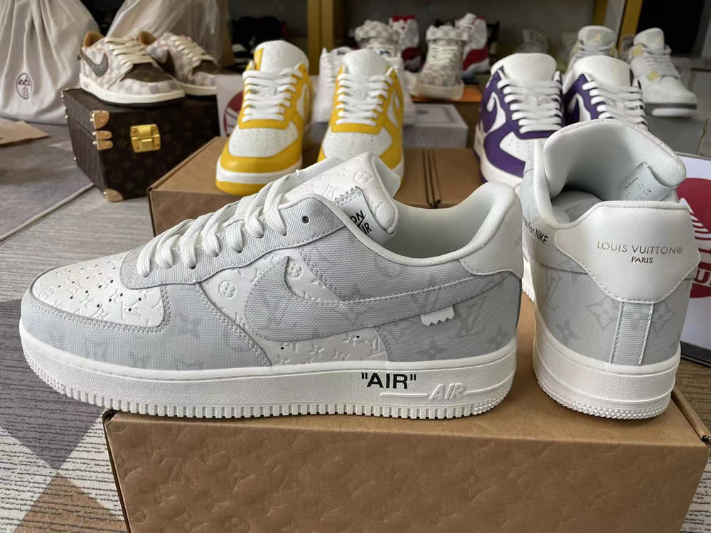 Louis Vuitton Nike Air Force 1 Grey White Ms0232 7 2 - www.kickbulk.cc