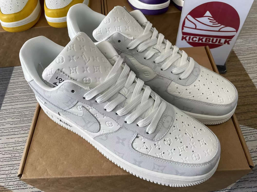 Louis Vuitton Nike Air Force 1 Grey White Ms0232 7 5 - www.kickbulk.cc