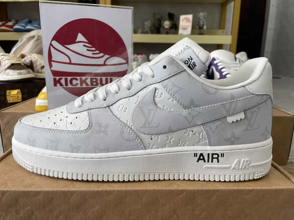 Louis Vuitton Nike Air Force 1 Grey White Ms0232 7 9 - www.kickbulk.cc