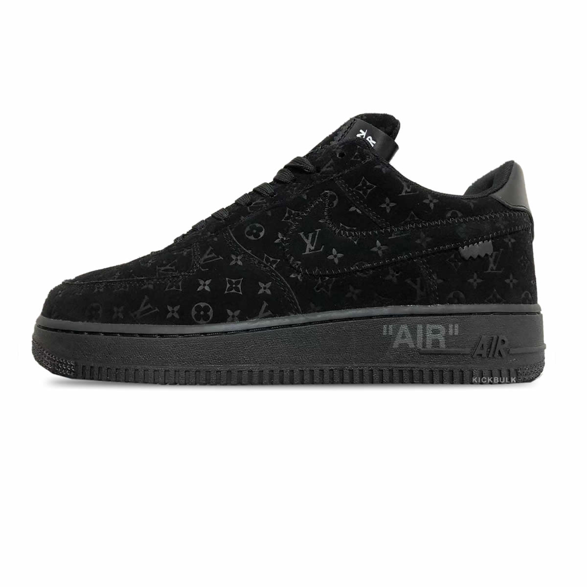 Louis Vuitton Nike Air Force 1 Black Ms0232 1 - www.kickbulk.cc