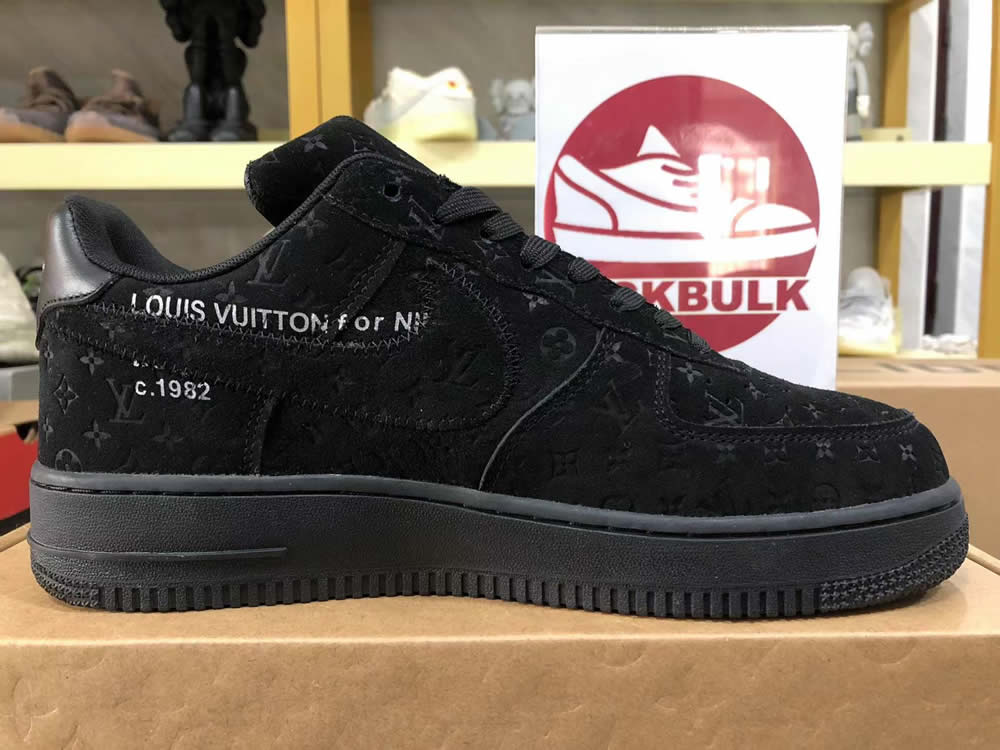 Louis Vuitton Nike Air Force 1 Black Ms0232 10 - www.kickbulk.cc