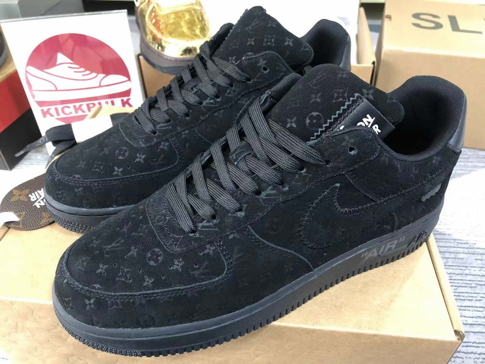 Louis Vuitton Nike Air Force 1 Black Ms0232 4 - www.kickbulk.cc