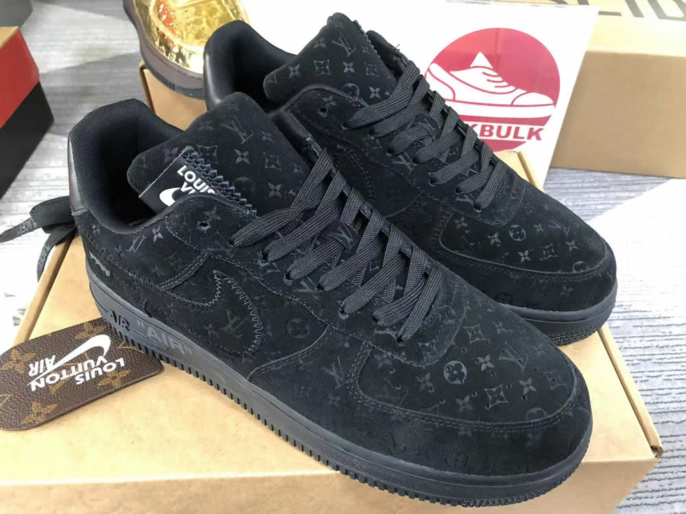 Louis Vuitton Nike Air Force 1 Black Ms0232 5 - www.kickbulk.cc