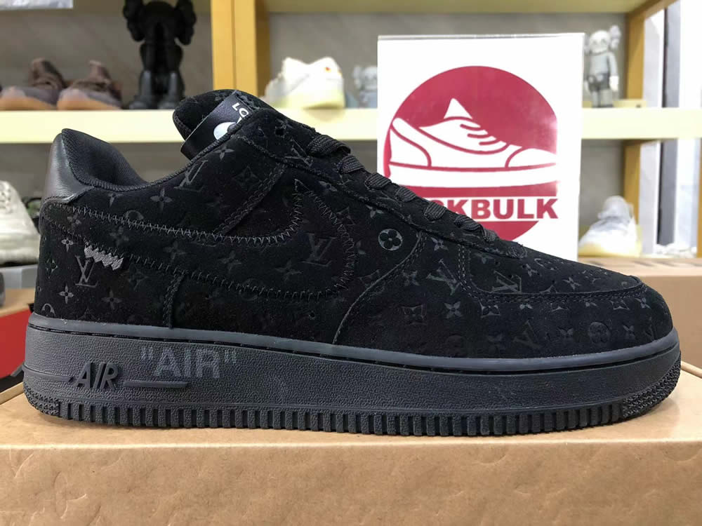 Louis Vuitton Nike Air Force 1 Black Ms0232 7 - www.kickbulk.cc