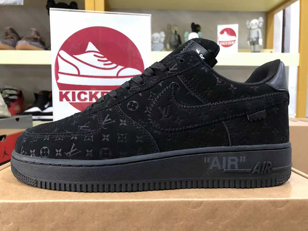 Louis Vuitton Nike Air Force 1 Black Ms0232 9 - www.kickbulk.cc