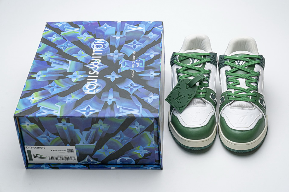 Louis Vuitton 20ss Trainer Green Casual Shoes 4 - www.kickbulk.cc