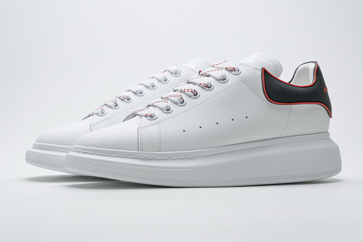 Alexander Mcqueen Sneaker White Black Red 3 - www.kickbulk.cc