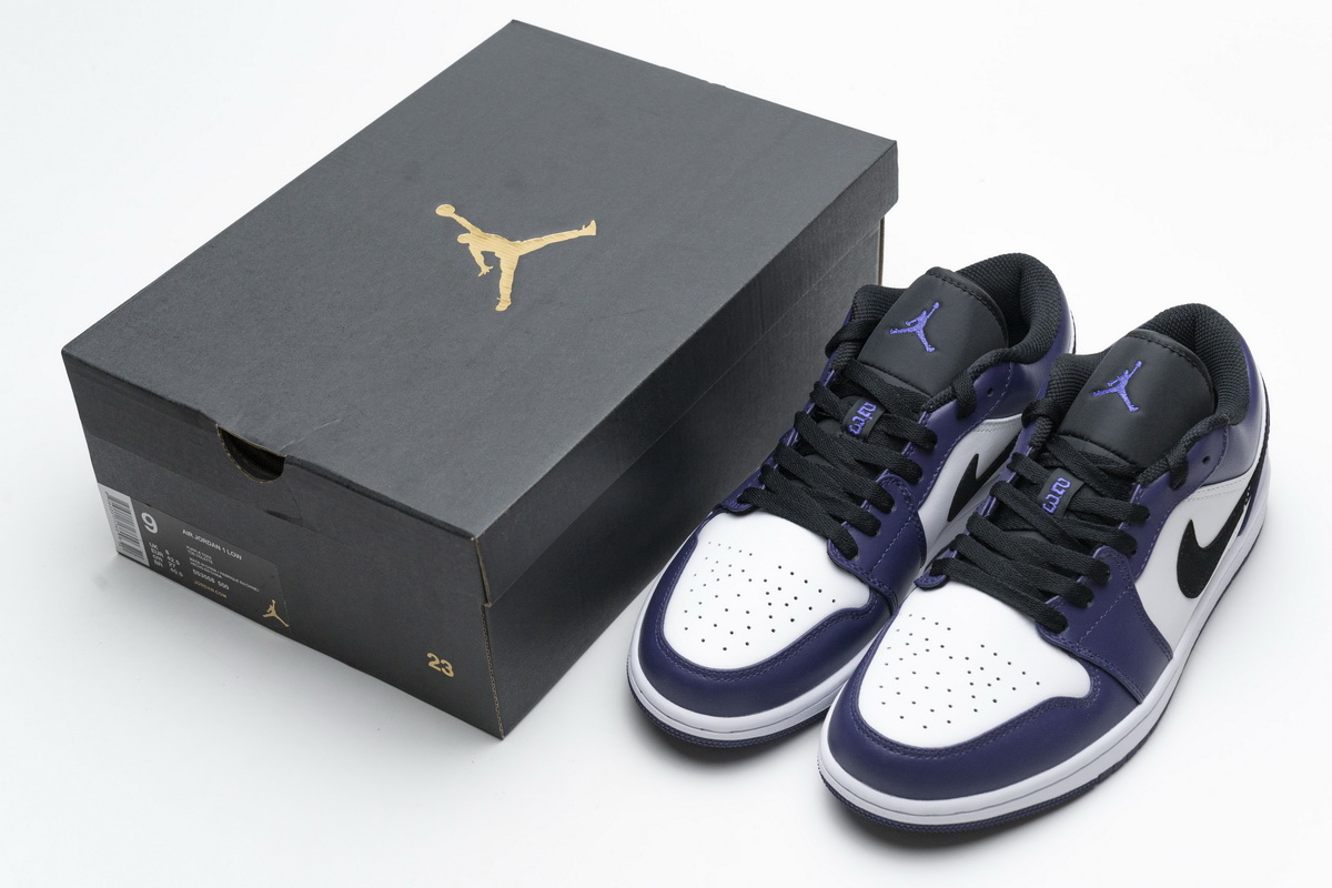 Nike Air Jordan 1 Low Court Purple 553558 500 10 - www.kickbulk.cc