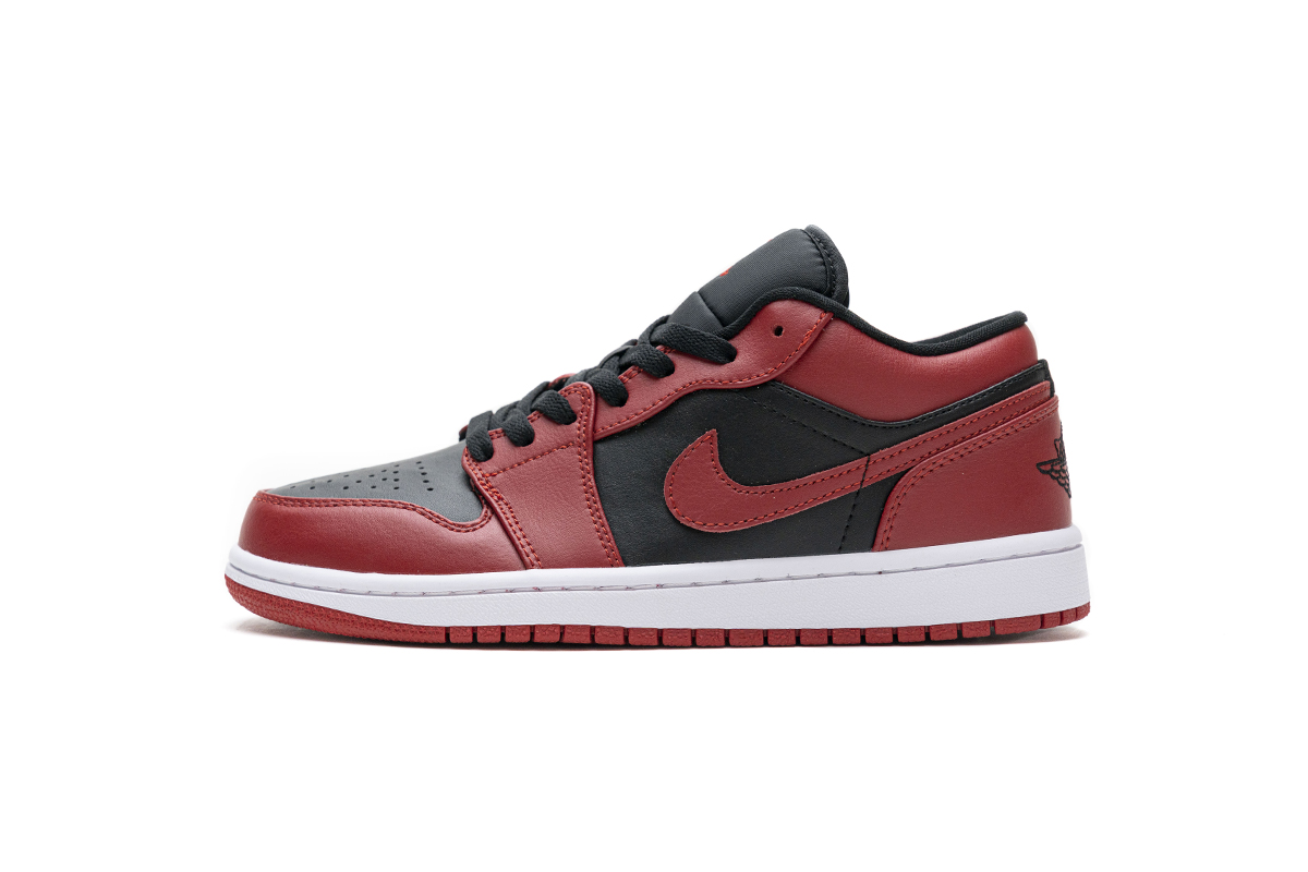 Nike Air Jordan 1 Gs Low Reverse Bred 553558 606 12 - www.kickbulk.cc