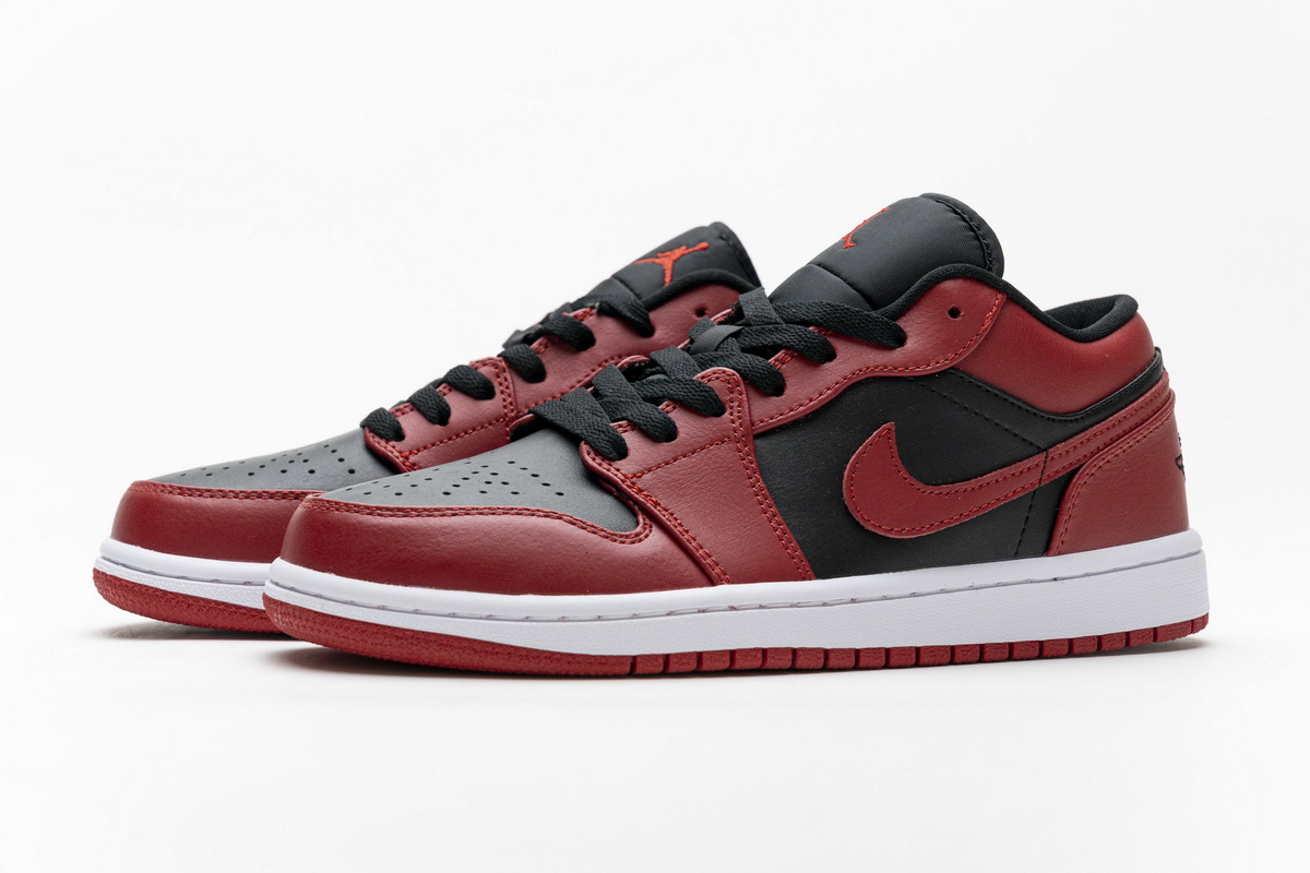 Nike Air Jordan 1 Gs Low Reverse Bred 553558 606 8 - www.kickbulk.cc