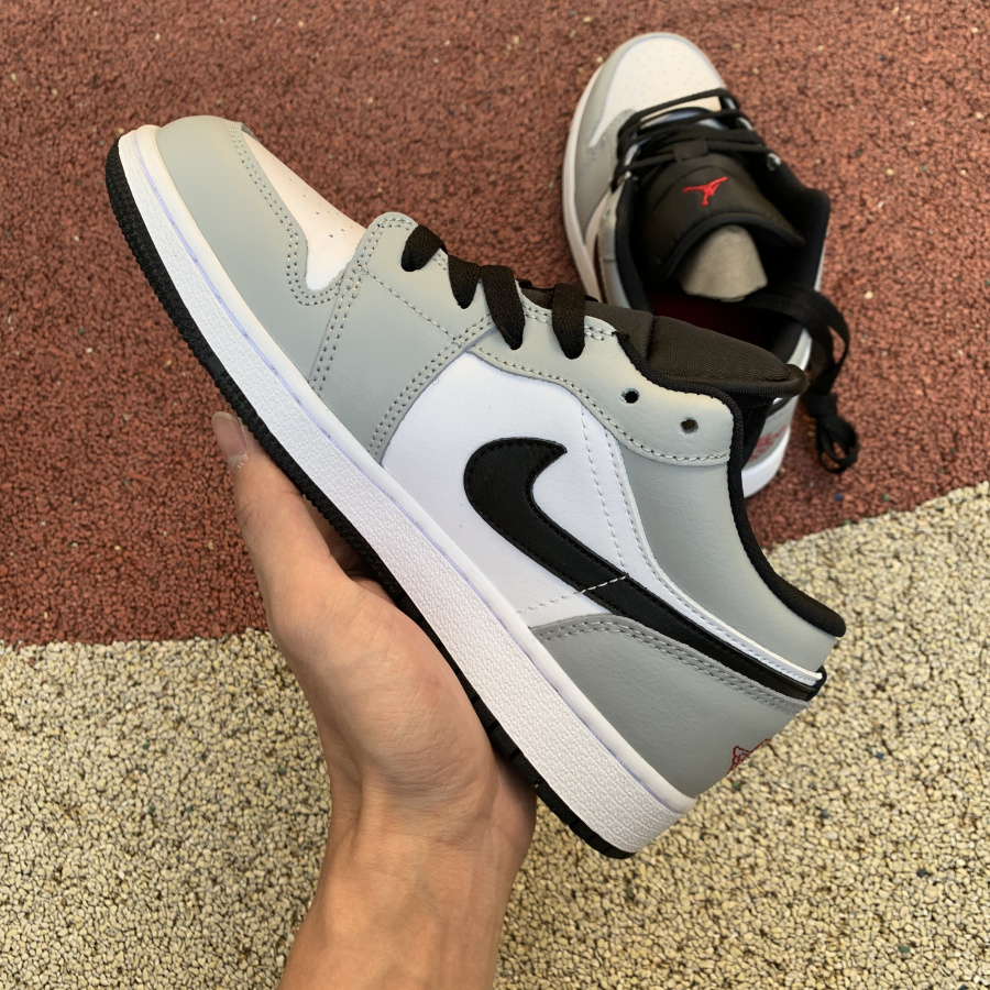 Nike Air Jordan 1 Low Gs Light Smoke Grey 553560 030 12 - www.kickbulk.cc