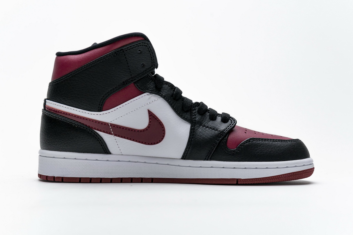 Nike Air Jordan 1 Mid Bred Toe 554724 066 12 - www.kickbulk.cc