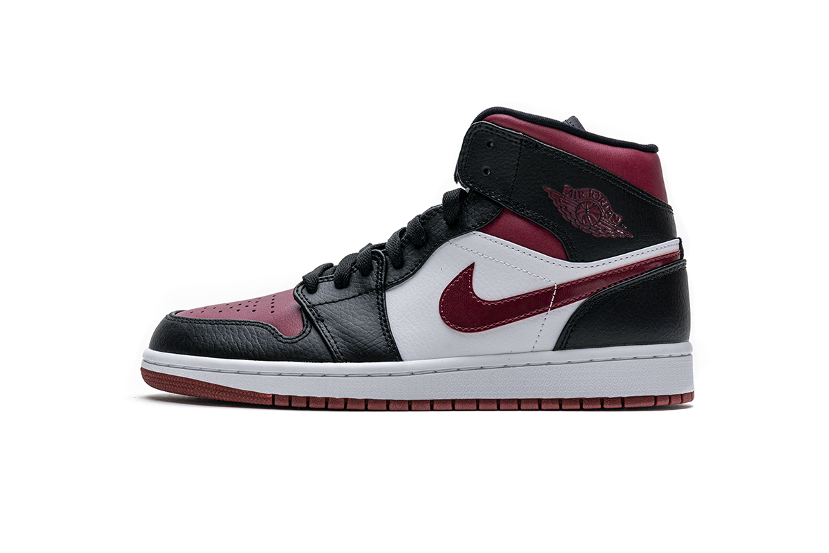 Nike Air Jordan 1 Mid Bred Toe 554724 066 13 - www.kickbulk.cc