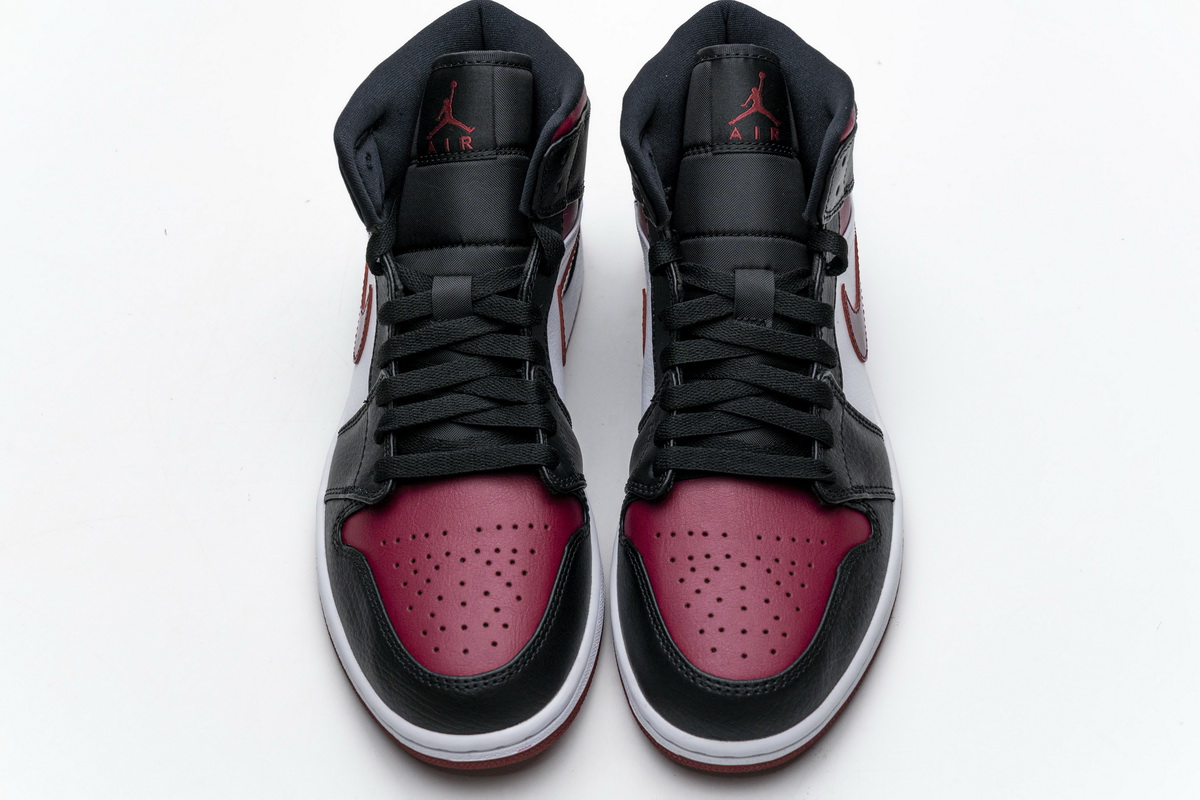 Nike Air Jordan 1 Mid Bred Toe 554724 066 14 - www.kickbulk.cc