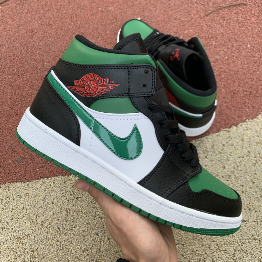 Nike Air Jordan 1 Mid Pine Green 554724 067 6 - www.kickbulk.cc