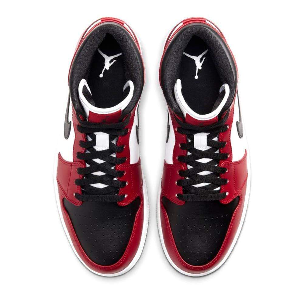 Nike Air Jordan 1 Mid Chicago Black Toe 554724 069 3 - www.kickbulk.cc