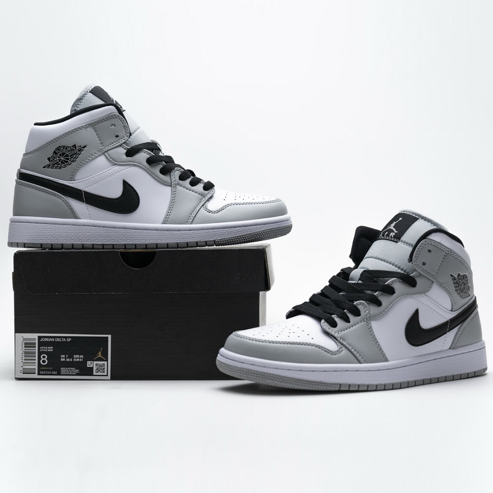 Jordan 1 Mid Light Smoke Grey 554724 092 4 - www.kickbulk.cc