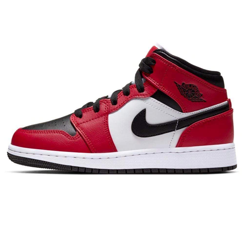 Nike Air Jordan 1 Mid Gs Chicago Black Toe 554725 069 1 - www.kickbulk.cc
