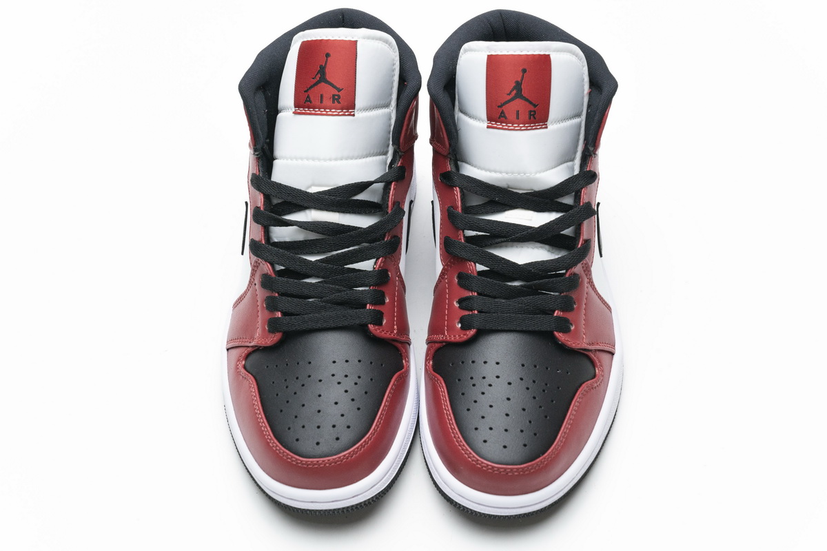 Nike Air Jordan 1 Mid Gs Chicago Black Toe 554725 069 10 - www.kickbulk.cc