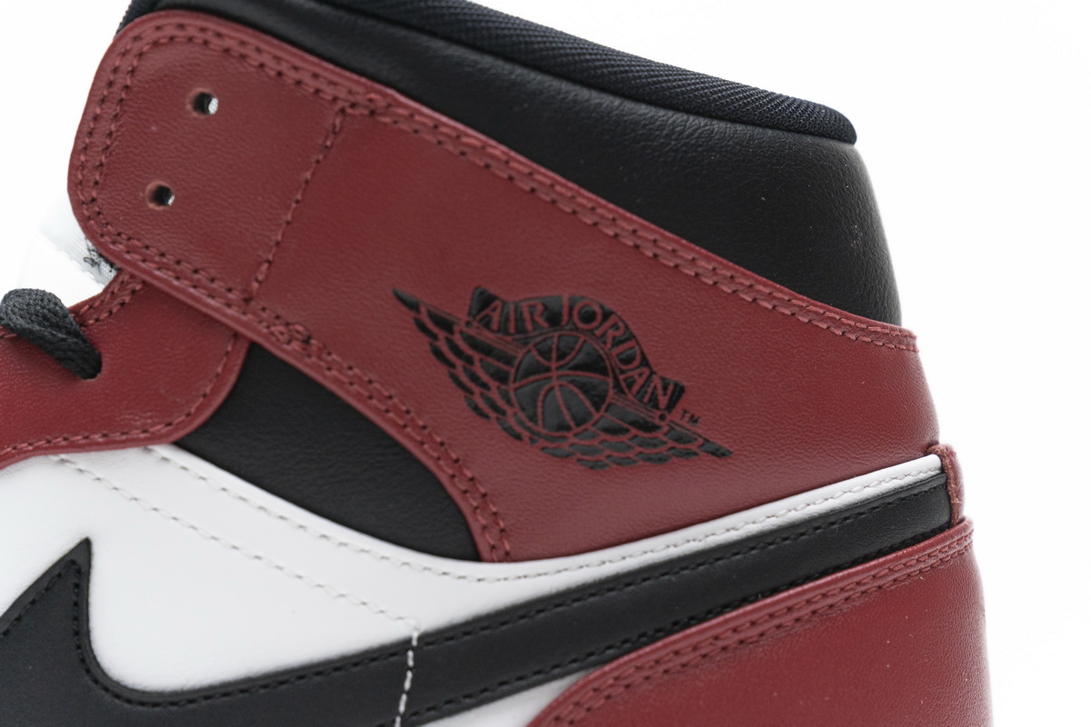 Nike Air Jordan 1 Mid Gs Chicago Black Toe 554725 069 19 - www.kickbulk.cc