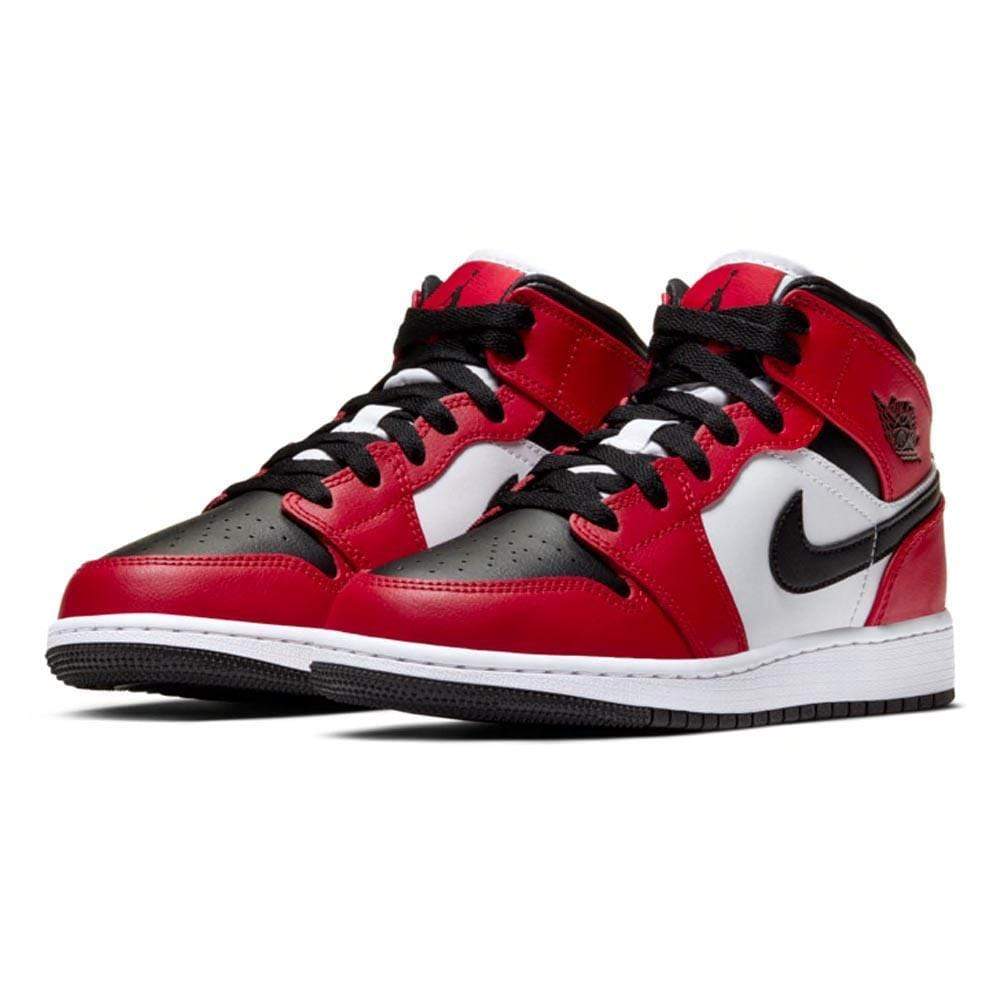 Nike Air Jordan 1 Mid Gs Chicago Black Toe 554725 069 2 - www.kickbulk.cc