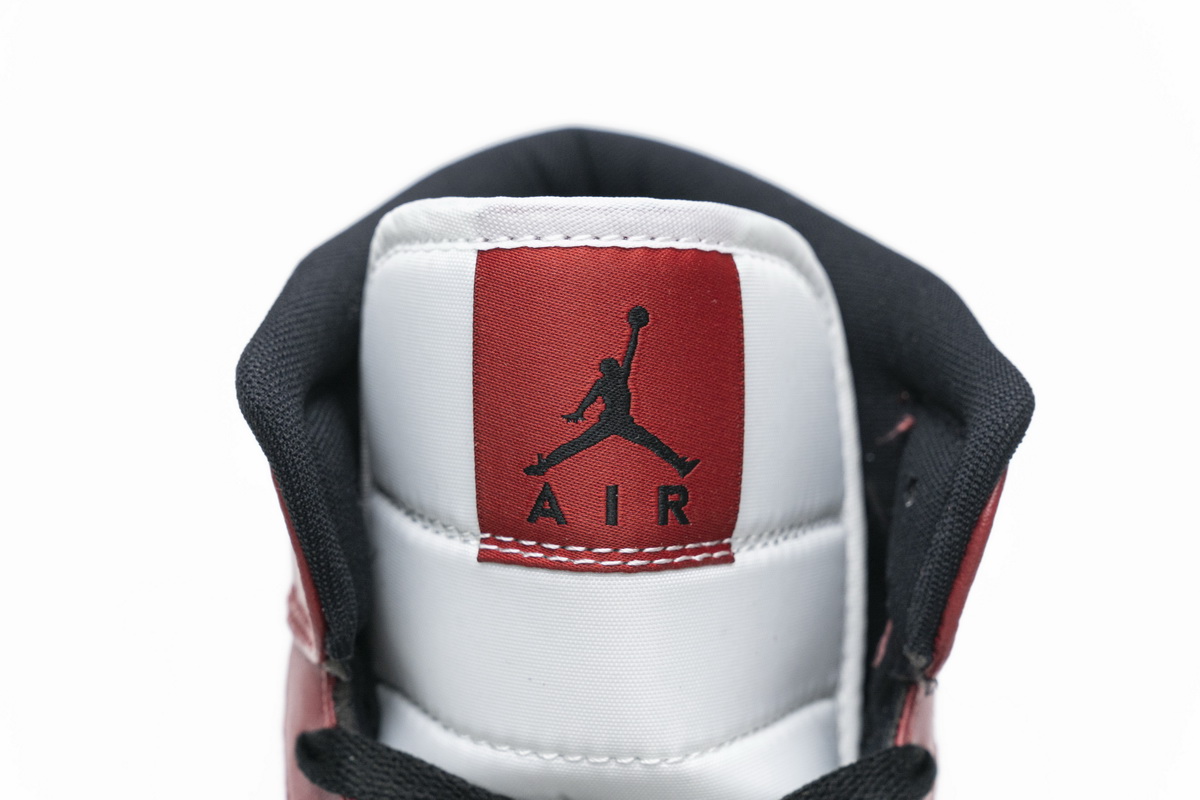Nike Air Jordan 1 Mid Gs Chicago Black Toe 554725 069 23 - www.kickbulk.cc