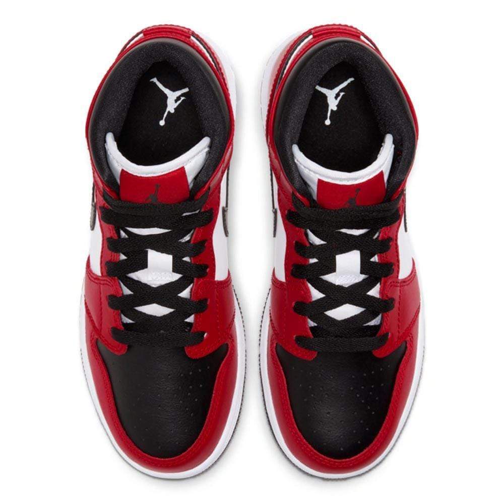 Nike Air Jordan 1 Mid Gs Chicago Black Toe 554725 069 4 - www.kickbulk.cc
