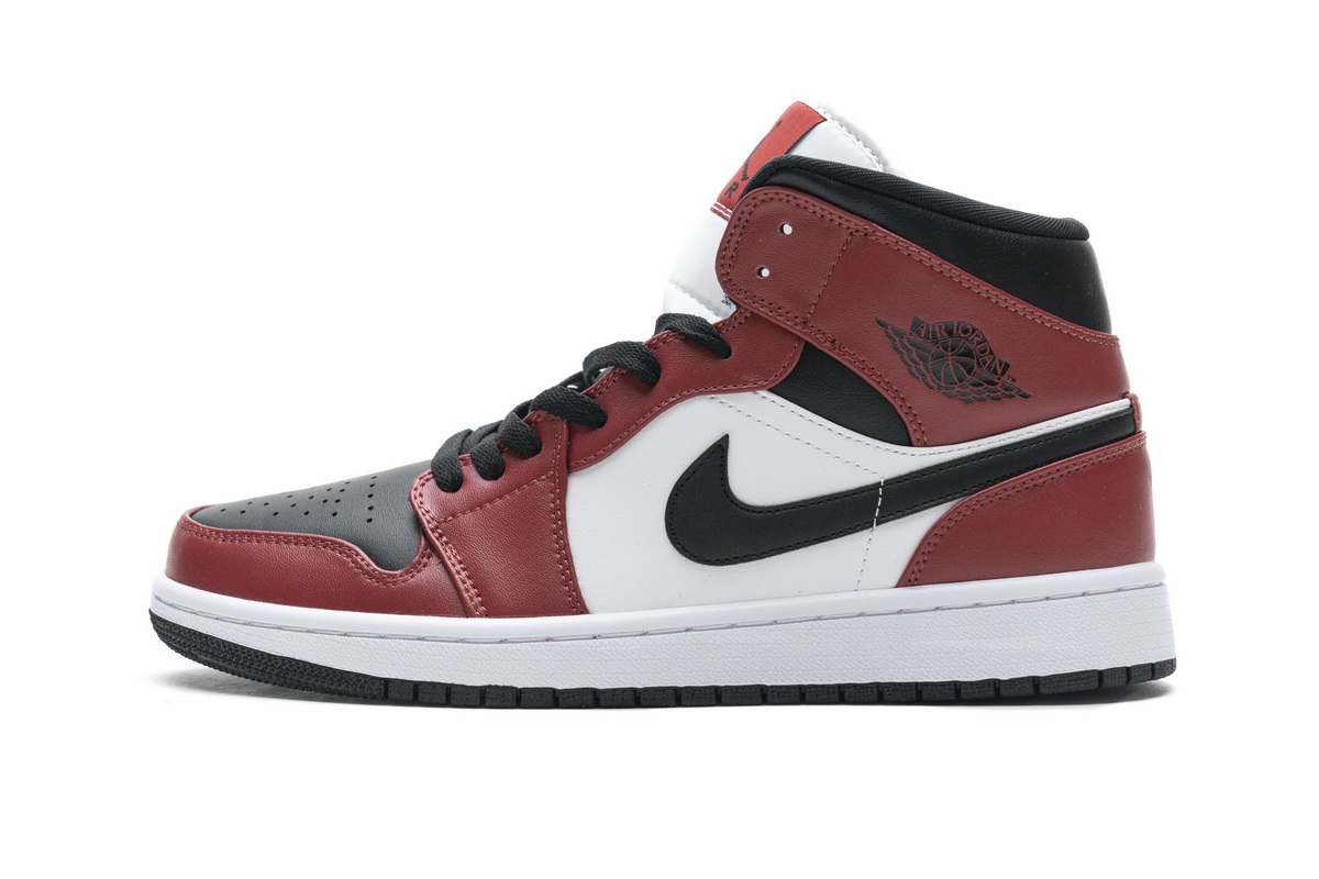 Nike Air Jordan 1 Mid Gs Chicago Black Toe 554725 069 8 - www.kickbulk.cc