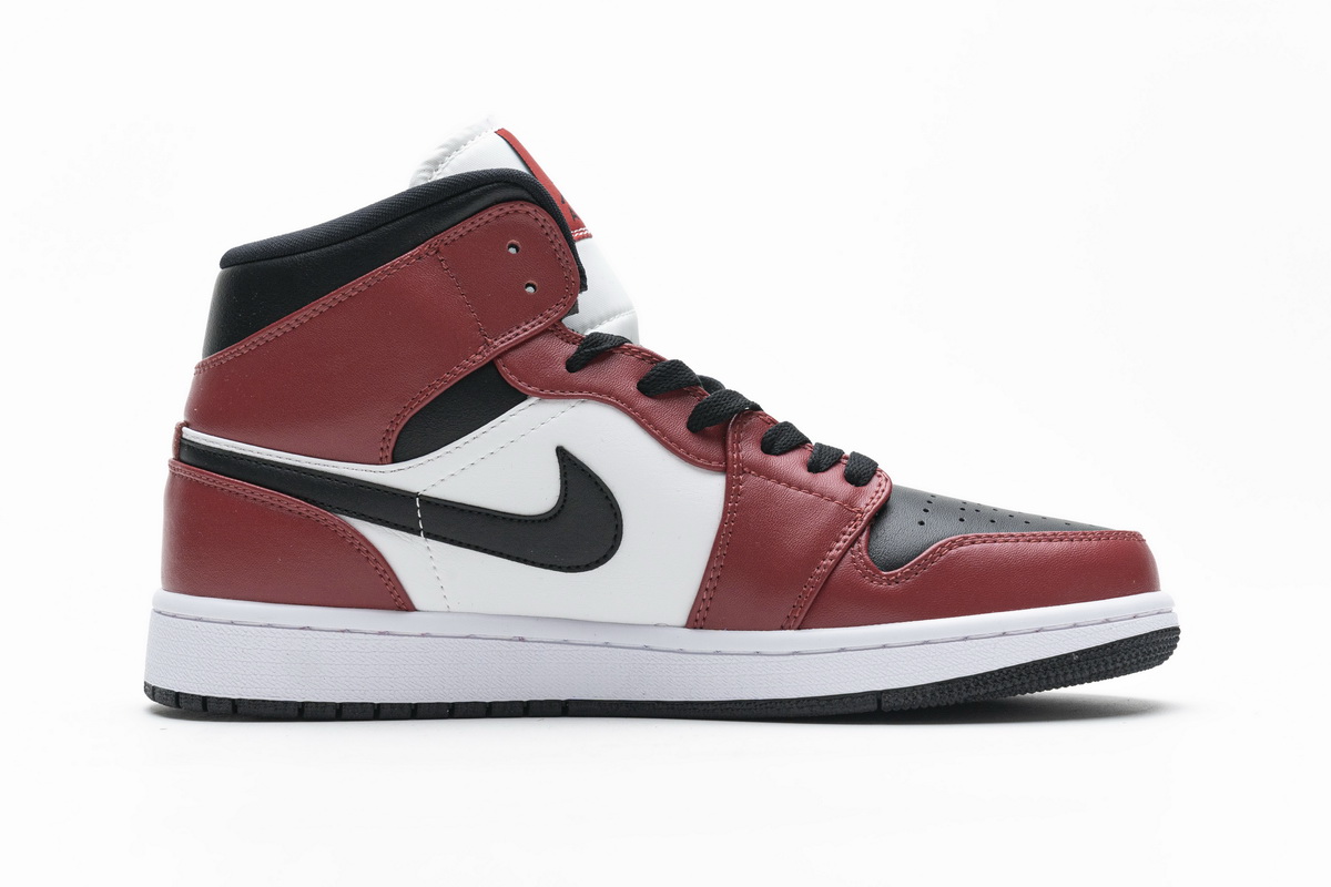 Nike Air Jordan 1 Mid Gs Chicago Black Toe 554725 069 9 - www.kickbulk.cc