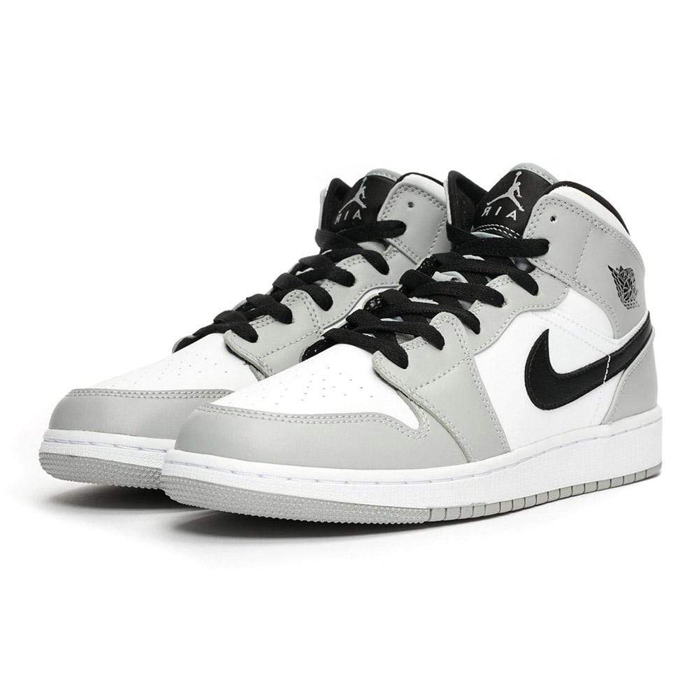 Nike Air Jordan 1 Mid Gs Light Smoke Grey 554725 092 2 - www.kickbulk.cc