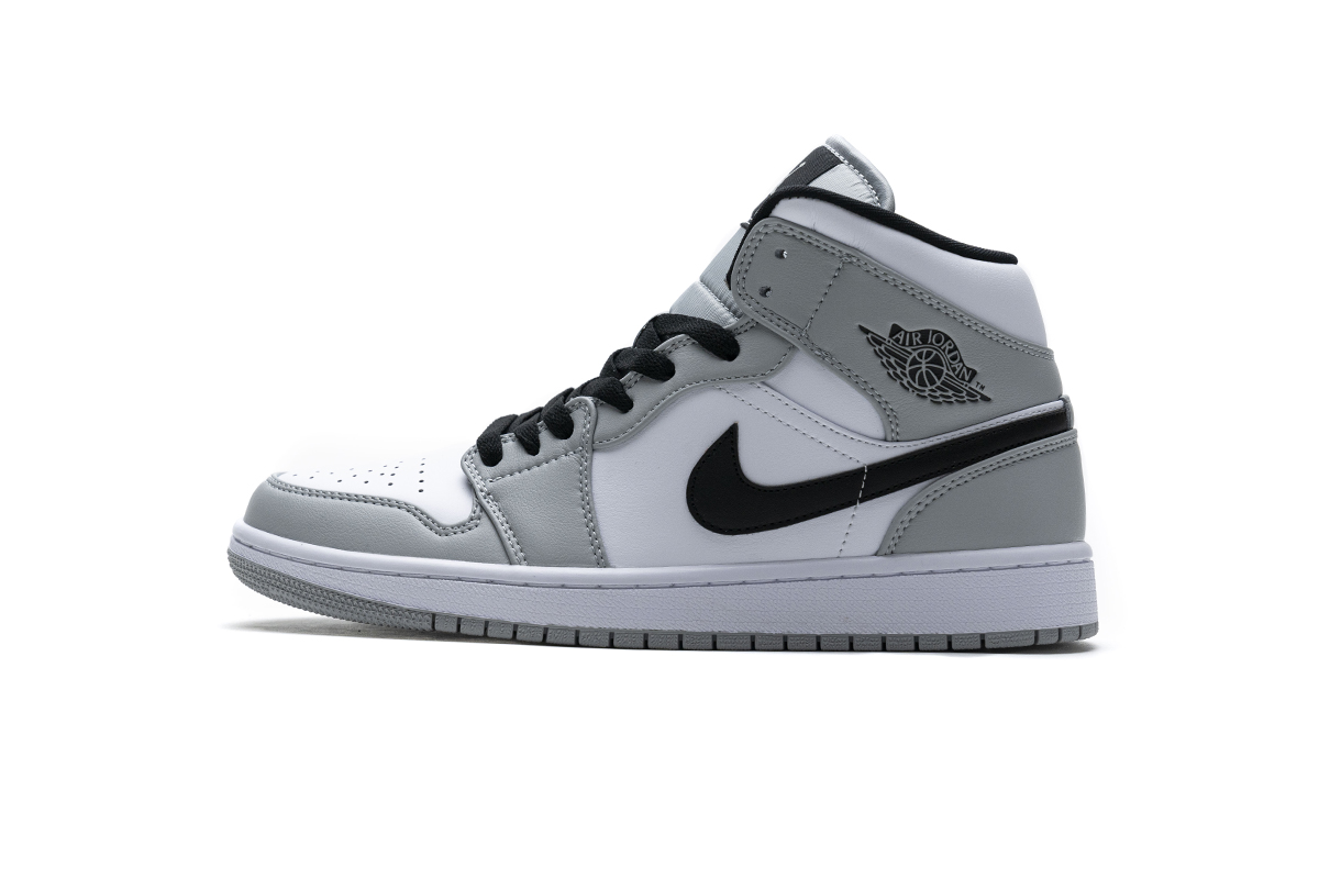 Nike Air Jordan 1 Mid Gs Light Smoke Grey 554725 092 7 - www.kickbulk.cc