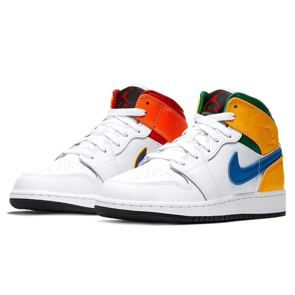 Nike Air Jordan 1 Mid Gs White Court Purple Teal 554725 128 2 - www.kickbulk.cc