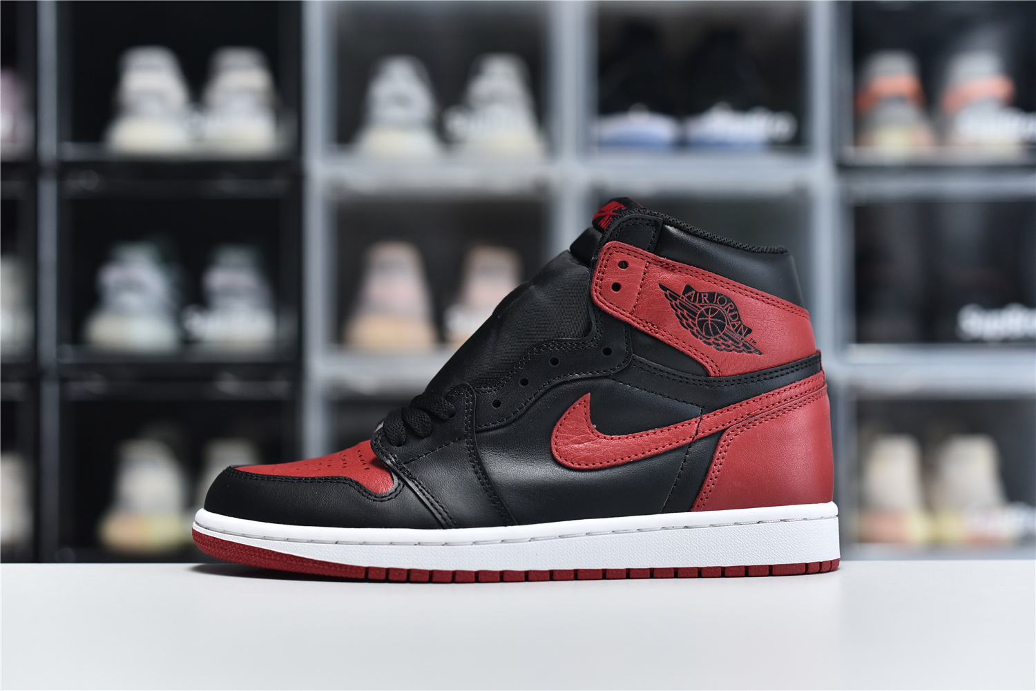 Jordan Air 1 Retro High Og Men Shoes Black Varsity Red White 555088 001 Kickbulk A1 - www.kickbulk.cc