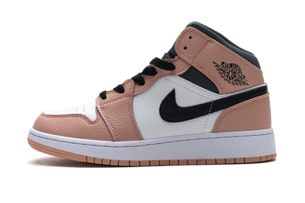 Nike Air Jordan 1 Mid Gs Pink Quartz 555112 603 10 - www.kickbulk.cc