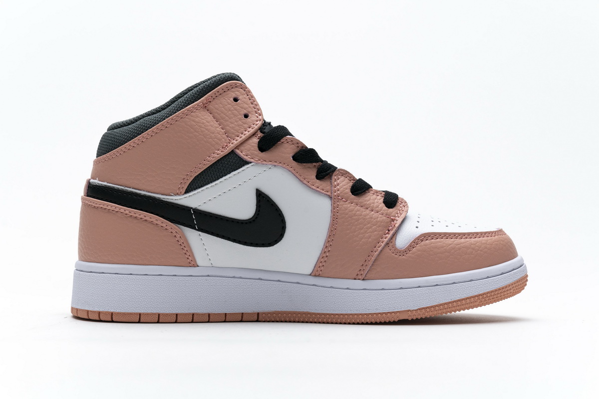 Nike Air Jordan 1 Mid Gs Pink Quartz 555112 603 11 - www.kickbulk.cc