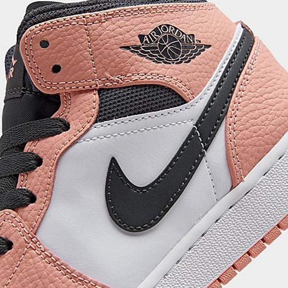 Nike Air Jordan 1 Mid Gs Pink Quartz 555112 603 6 - www.kickbulk.cc