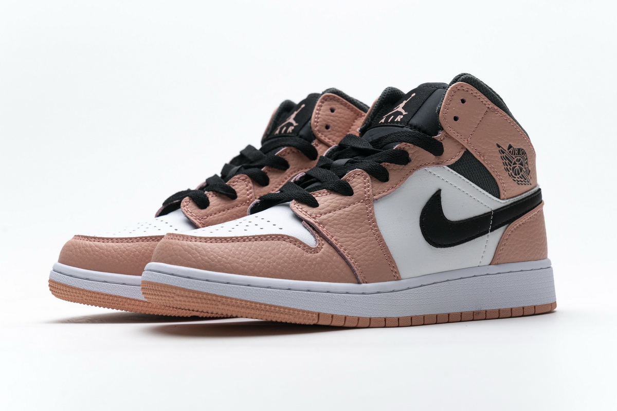 Nike Air Jordan 1 Mid Gs Pink Quartz 555112 603 8 - www.kickbulk.cc