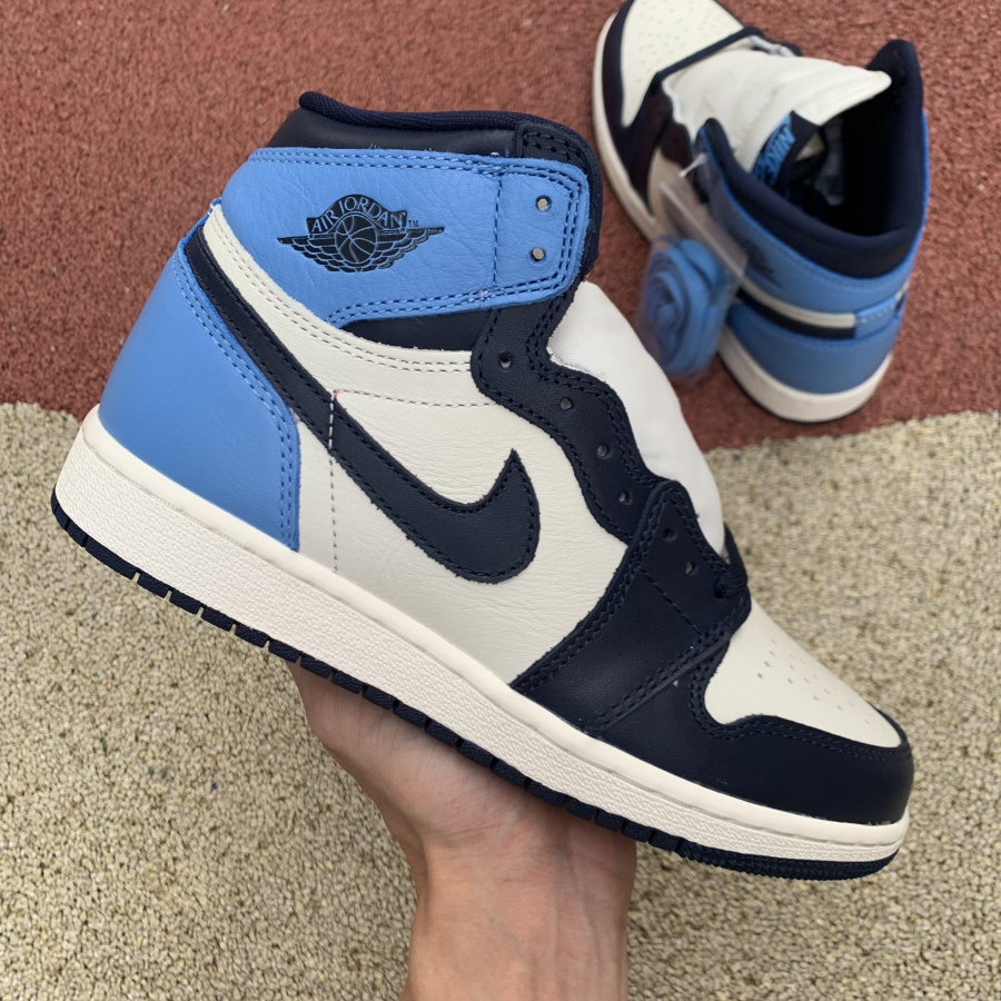 Nike Air Jordan 1 Retro High Og Gs Obsidian 575441 140 8 - www.kickbulk.cc