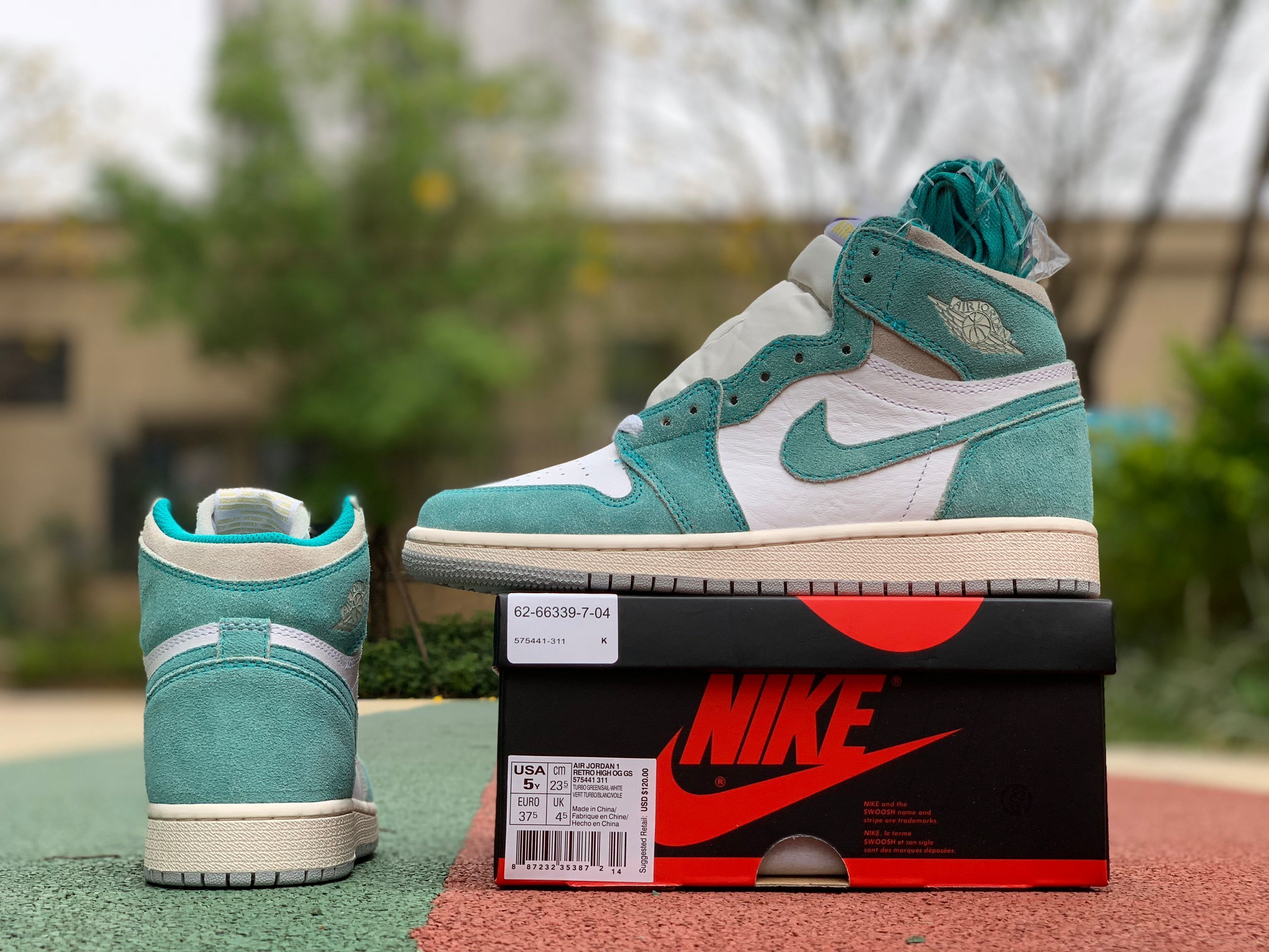 Nike Air Jordan 1 Retro High Og Gs Turbo Green 575441 311 11 - www.kickbulk.cc