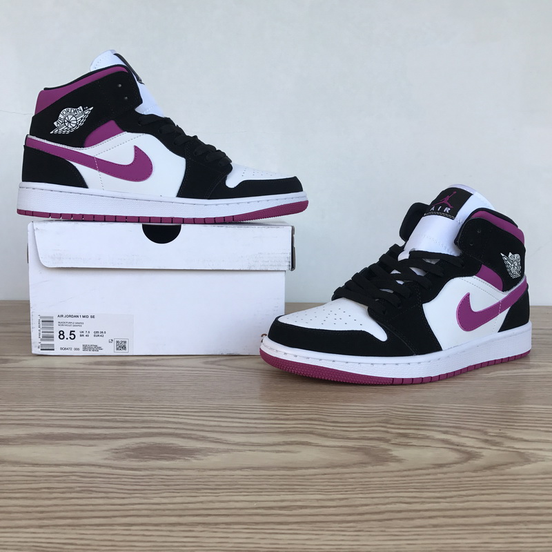 Nike Air Jordan 1 Wmns Mid Black Cactus Flower Bq6472 005 15 - www.kickbulk.cc