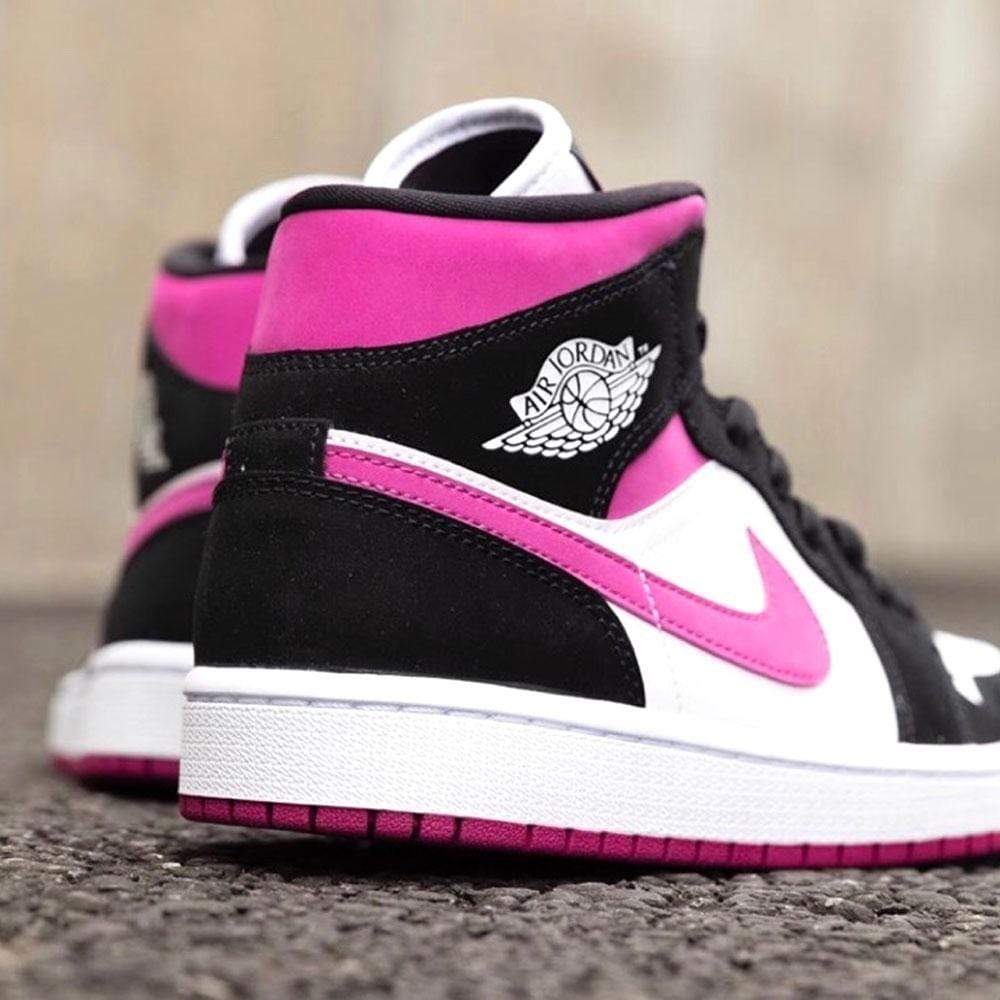 Nike Air Jordan 1 Wmns Mid Black Cactus Flower Bq6472 005 7 - www.kickbulk.cc