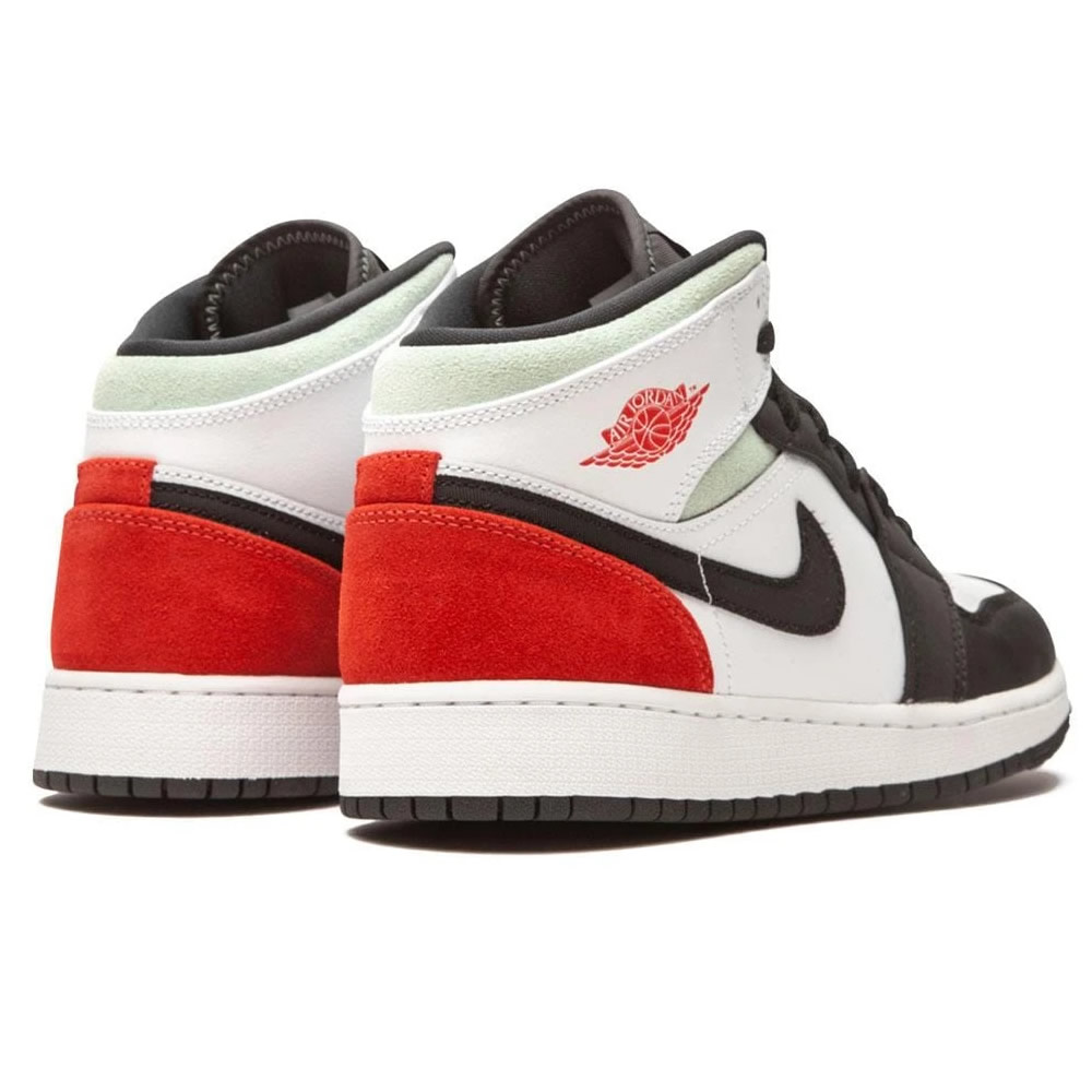 Air Jordan 1 Mid Gs Red Mint Bq6931 100 3 - www.kickbulk.cc